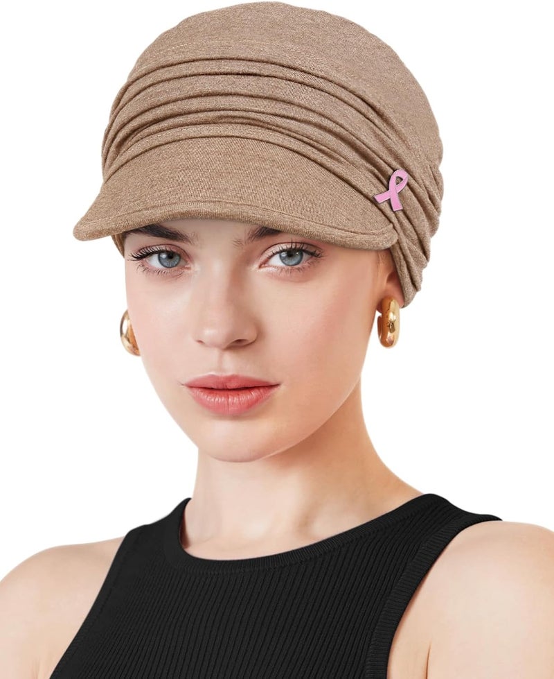 Awefeel Chemo Headwear Viscose Newsboy Cap for Women Fall and Winter Hats - Image 1